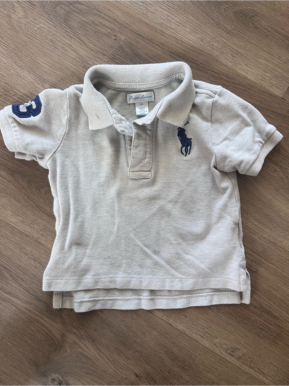 Ralph Lauren Beige Polo Shirt for Kids 18M